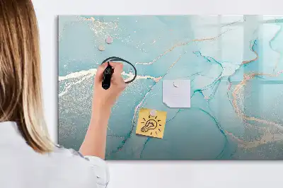 Beschreibbare Magnettafel in Dekor-Marmoroptik