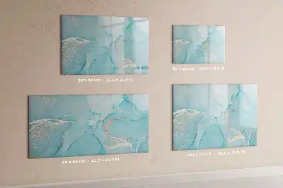 Beschreibbare Magnettafel in Dekor-Marmoroptik