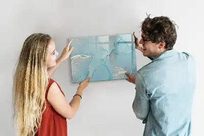 Beschreibbare Magnettafel in Dekor-Marmoroptik