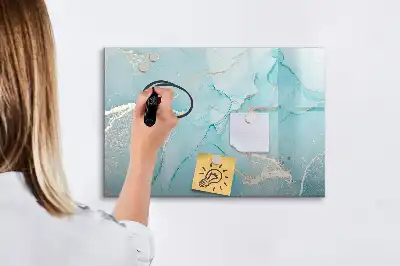 Beschreibbare Magnettafel in Dekor-Marmoroptik