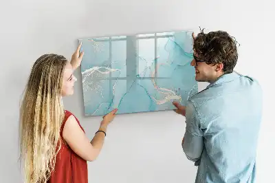 Beschreibbare Magnettafel in Dekor-Marmoroptik