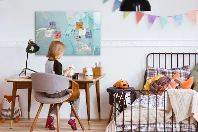 Beschreibbare Magnettafel in Dekor-Marmoroptik