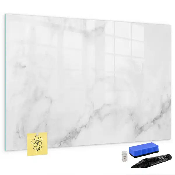 Beschreibbare Magnettafel in Marmoroptik