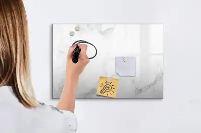 Beschreibbare Magnettafel in Marmoroptik