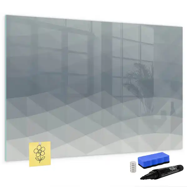 Schreib-Magnettafel in der Ausführung Wellen