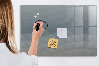 Schreib-Magnettafel in der Ausführung Wellen