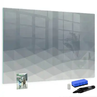 Schreib-Magnettafel in der Ausführung Wellen