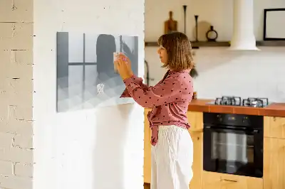 Schreib-Magnettafel in der Ausführung Wellen