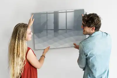 Schreib-Magnettafel in der Ausführung Wellen