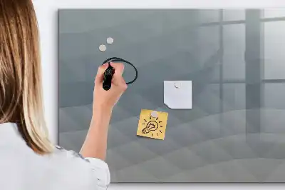 Schreib-Magnettafel in der Ausführung Wellen