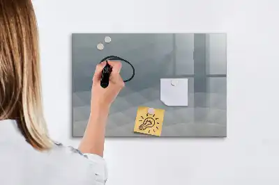Schreib-Magnettafel in der Ausführung Wellen