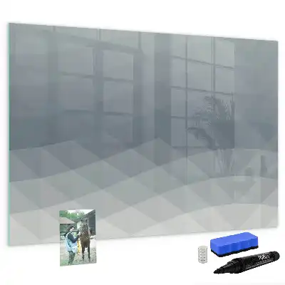 Schreib-Magnettafel in der Ausführung Wellen
