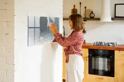 Schreib-Magnettafel in der Ausführung Wellen