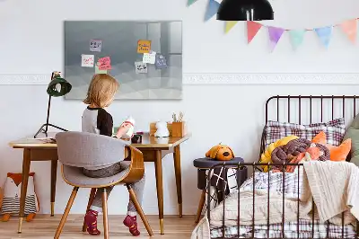 Schreib-Magnettafel in der Ausführung Wellen