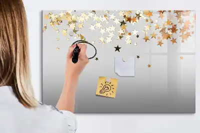 Schreib-Magnettafel mit Sternenmotiv
