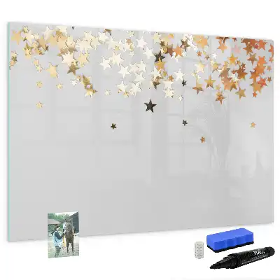 Schreib-Magnettafel mit Sternenmotiv