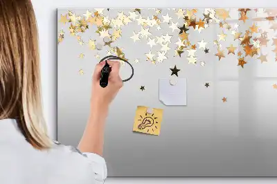 Schreib-Magnettafel mit Sternenmotiv