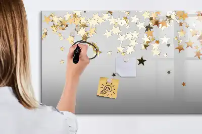 Schreib-Magnettafel mit Sternenmotiv