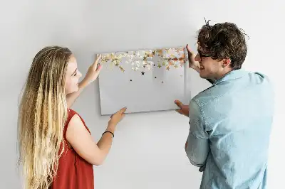 Schreib-Magnettafel mit Sternenmotiv