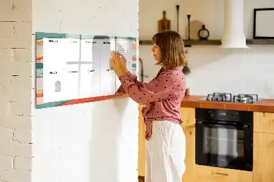Schreib-Magnettafel als Retro-Wochenplaner