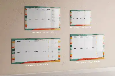 Schreib-Magnettafel als Retro-Wochenplaner