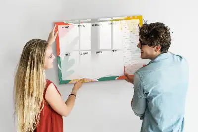 Wochenplaner beschreibbare Magnettafel