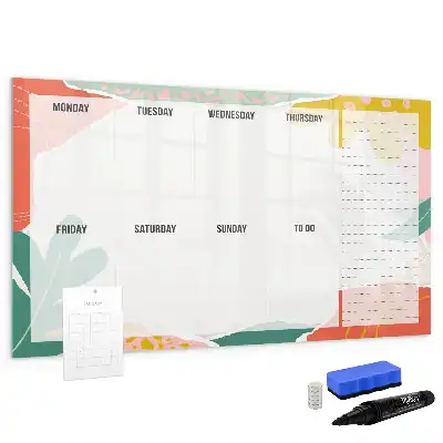 Wochenplaner beschreibbare Magnettafel
