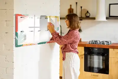Wochenplaner beschreibbare Magnettafel