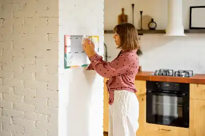 Wochenplaner beschreibbare Magnettafel