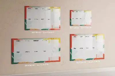 Wochenplaner beschreibbare Magnettafel