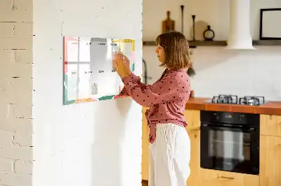 Wochenplaner beschreibbare Magnettafel