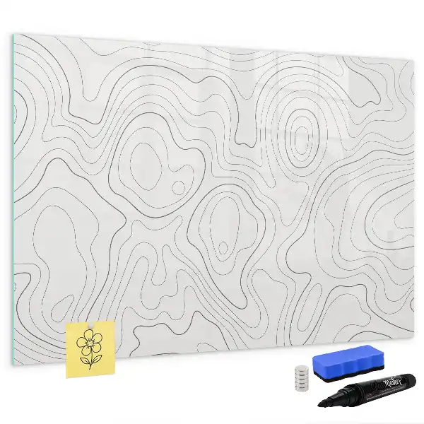 Schreib-Magnettafel mit Flecken-Abstraktions-Design