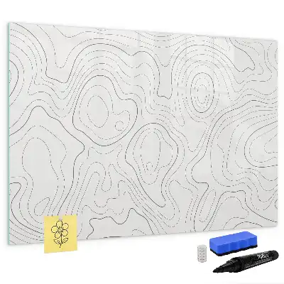 Schreib-Magnettafel mit Flecken-Abstraktions-Design