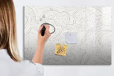 Schreib-Magnettafel mit Flecken-Abstraktions-Design