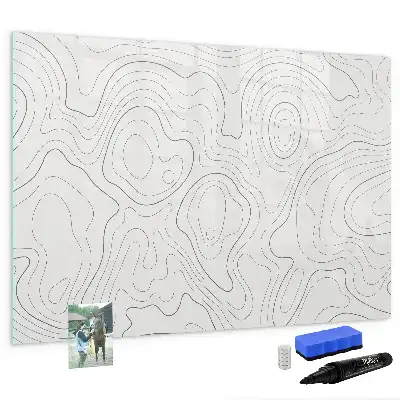 Schreib-Magnettafel mit Flecken-Abstraktions-Design