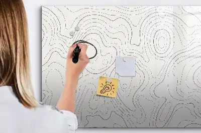 Schreib-Magnettafel mit Flecken-Abstraktions-Design