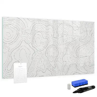 Schreib-Magnettafel mit Flecken-Abstraktions-Design