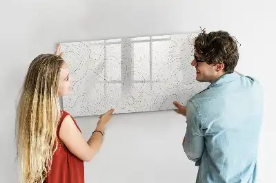 Schreib-Magnettafel mit Flecken-Abstraktions-Design