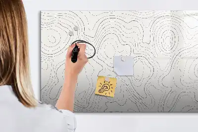 Schreib-Magnettafel mit Flecken-Abstraktions-Design