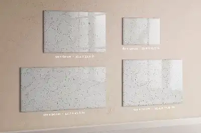 Schreib-Magnettafel mit Flecken-Abstraktions-Design