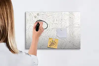 Schreib-Magnettafel mit Flecken-Abstraktions-Design