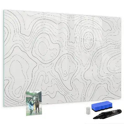 Schreib-Magnettafel mit Flecken-Abstraktions-Design