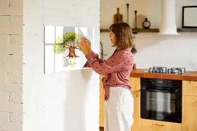 Magnettafel beschreibbar mit Stammbaum-Motiv