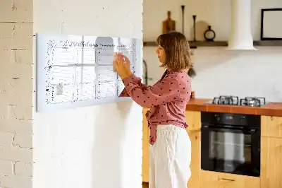 Magnettafel beschreibbar für Geburtstagsnotizen