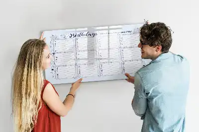 Magnettafel beschreibbar für Geburtstagsnotizen