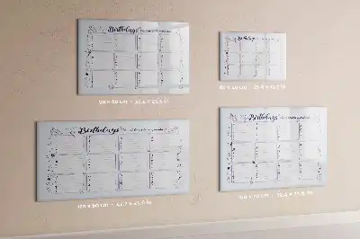 Magnettafel beschreibbar für Geburtstagsnotizen