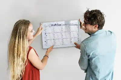 Magnettafel beschreibbar für Geburtstagsnotizen