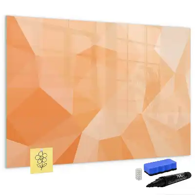 Beschreibbare Magnettafel mit Dreieck-Abstraktion