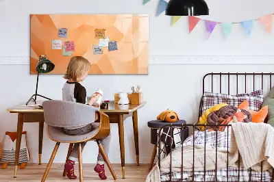 Beschreibbare Magnettafel mit Dreieck-Abstraktion