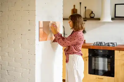 Beschreibbare Magnettafel mit Dreieck-Abstraktion